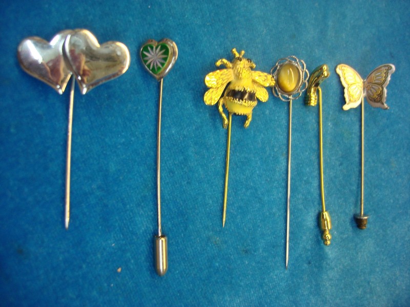 Vintage Stick Pin Lot of 6