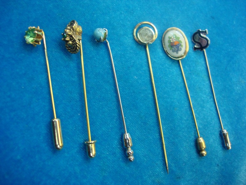 Vintage stick pin lot of 6