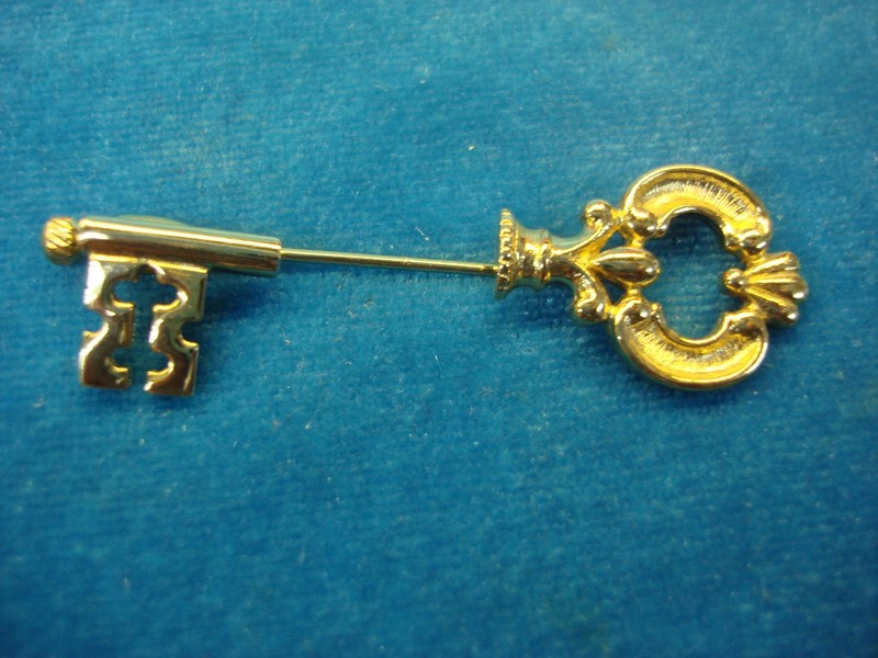 Vintage Skeleton Key Stick Pin