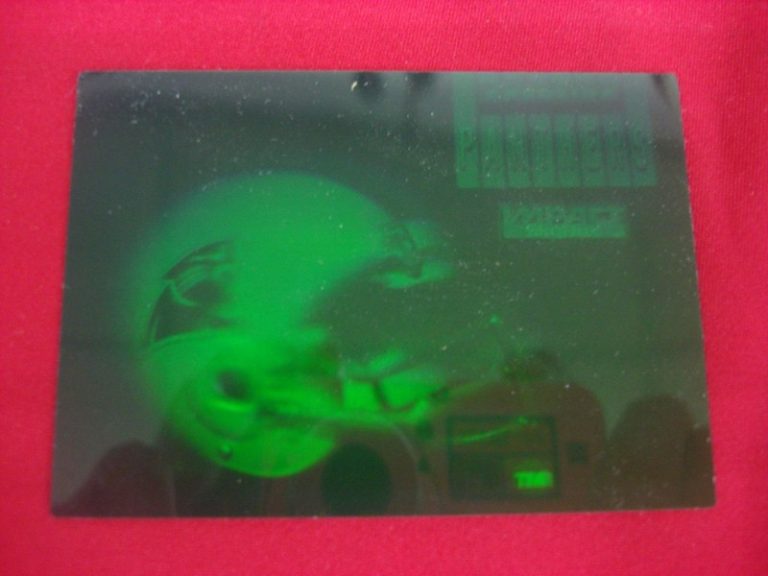 1994 Skybox Impact Carolina Panthers Team Helmet Hologram Football Card