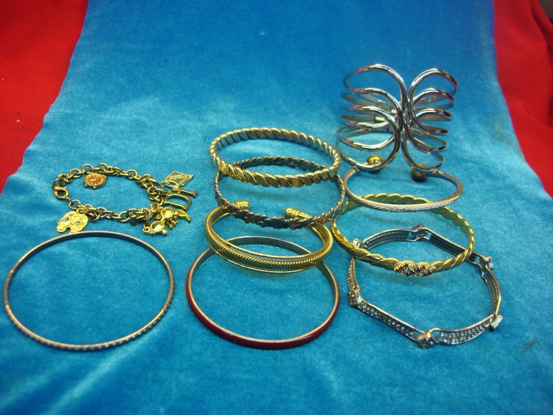 Vintage Estate Bracelet Lot of 10 - Unique Costume Jewelry