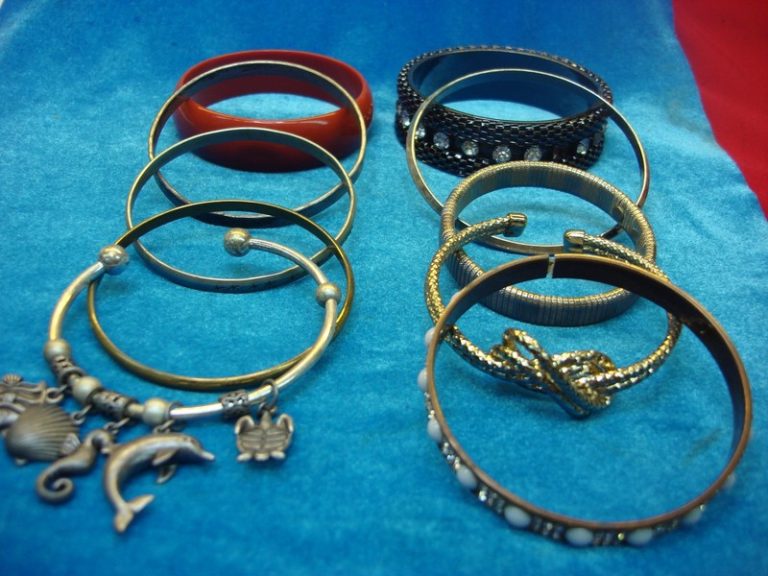 Vintage costume bracelet lot of 10, estate find