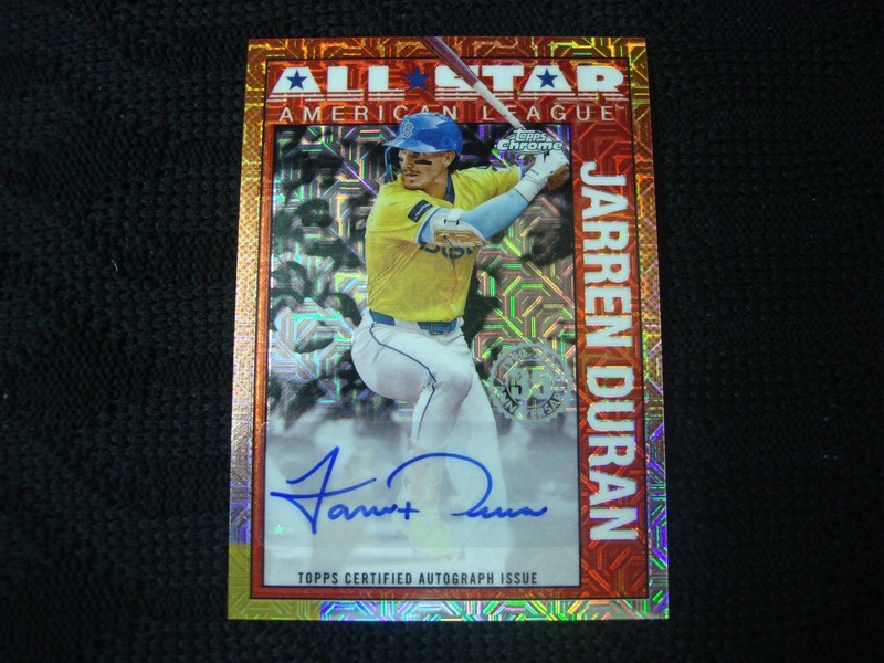 2025 Topps Chrome Mojo Refractor Jarren Duran Autograph Rookie Card