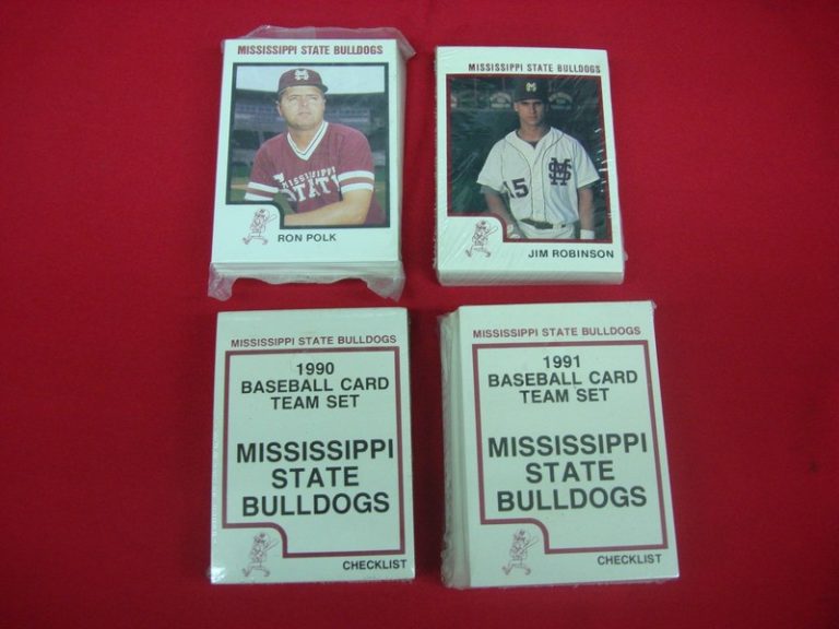 Vintage Mississippi State Bulldogs Baseball Team Sets (1988-1991)