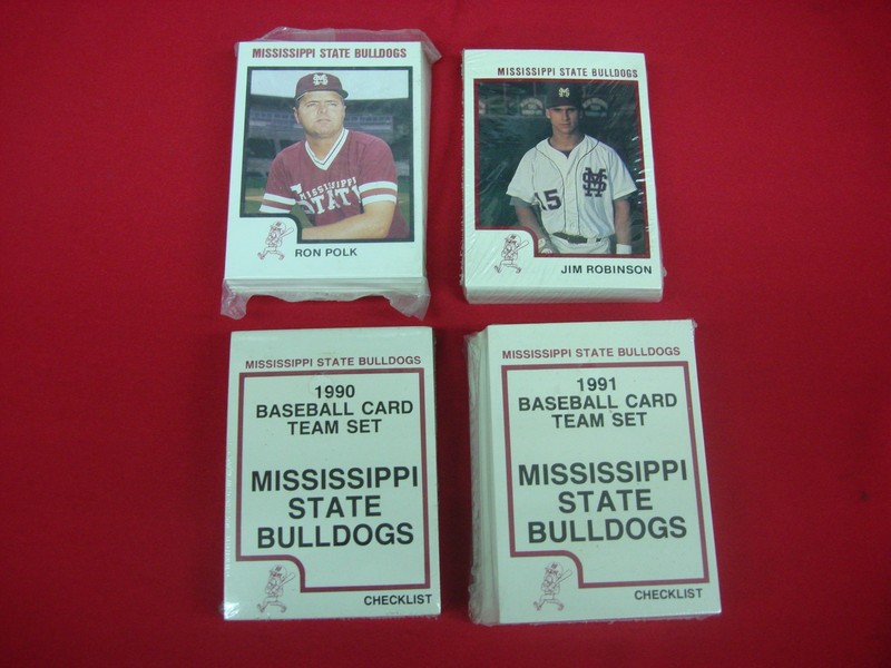 Vintage Mississippi State Bulldogs Baseball Team Sets (1988-1991)