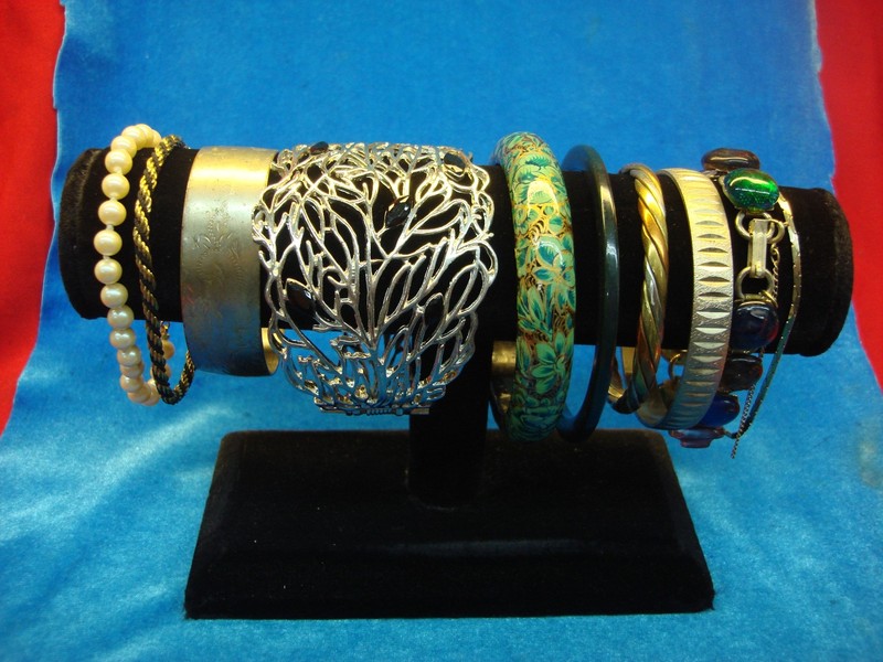 10 Unique Vintage Style Costume Bracelets Lot