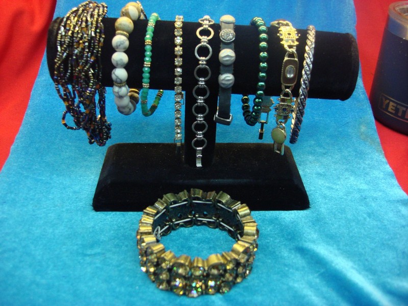 10 vintage costume bracelets, unique styles and flair