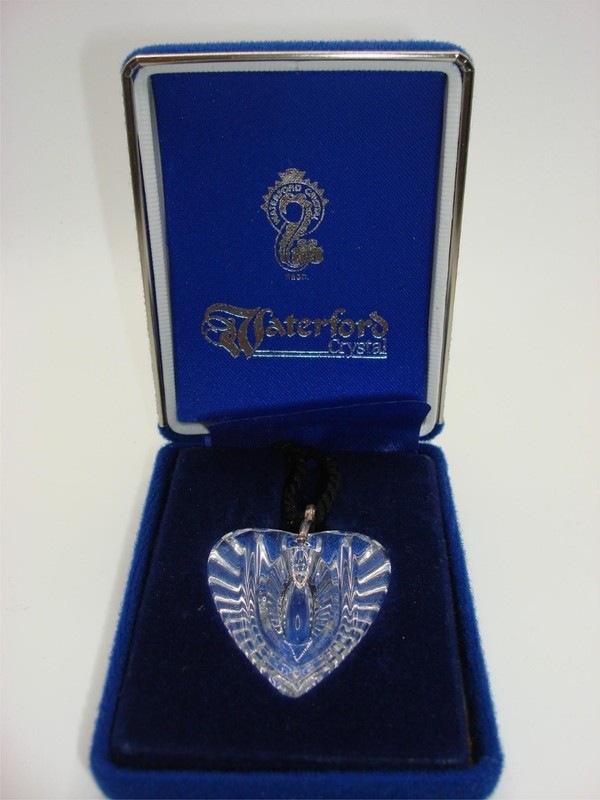 Vintage Waterford Crystal Heart Pendant