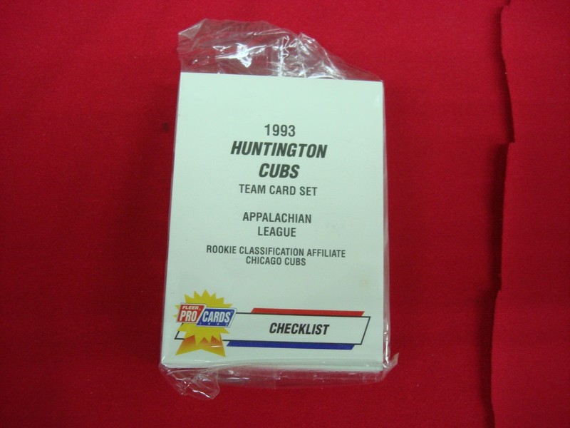 Factory sealed 1993 Fleer ProCards Huntington Cubs Minor League Baseball Team Set