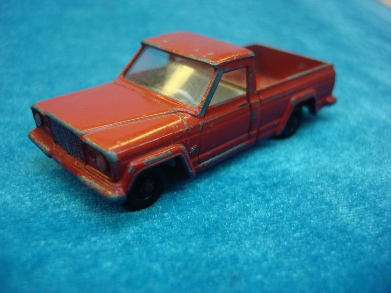 Vintage Matchbox Lesney No. 71B Jeep Gladiator Pickup (1964) with mild play wear