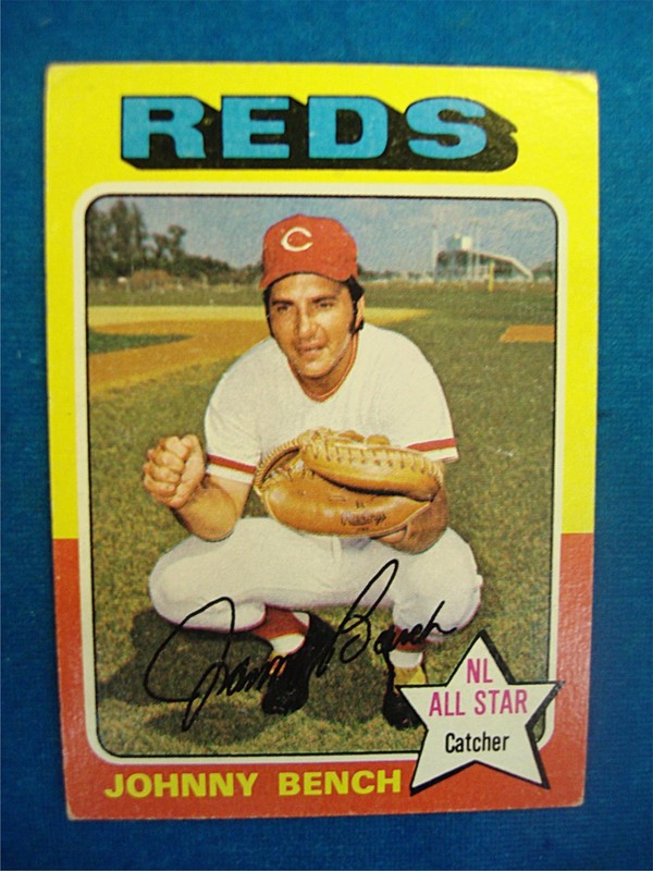 1975 Topps Johnny Bench baseball card, #260 Cincinnati Reds