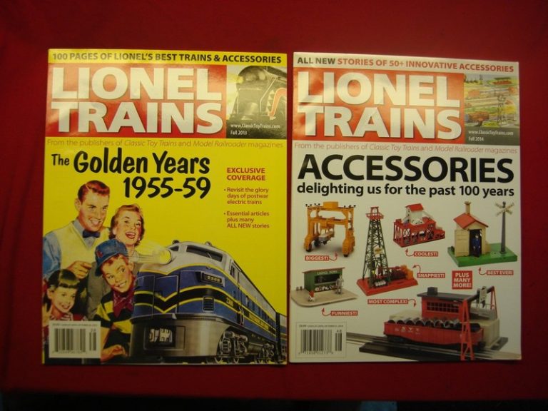 Two special edition Lionel Trains books from Classic Toy Trains Magazine