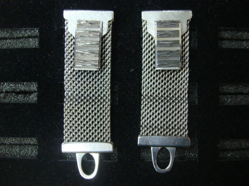 Vintage silver-tone wrap around cufflinks
