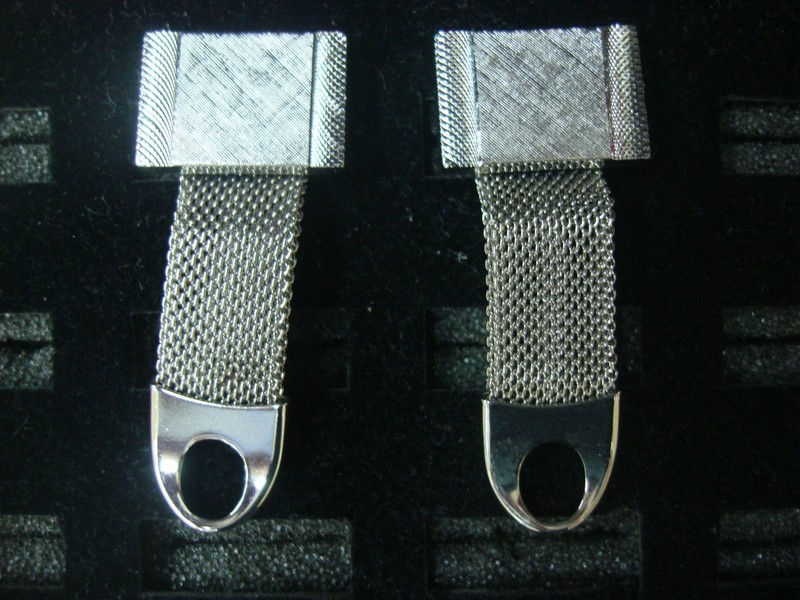 Vintage silver-tone wrap-around cufflinks