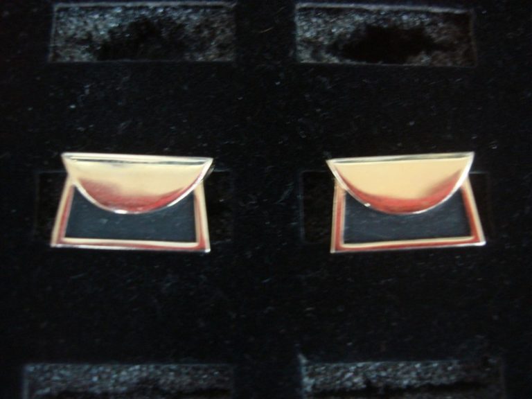 Vintage Anson Gold Tone Cufflinks #50