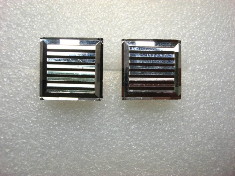Vintage Swank silver-tone cufflinks with a louver pattern