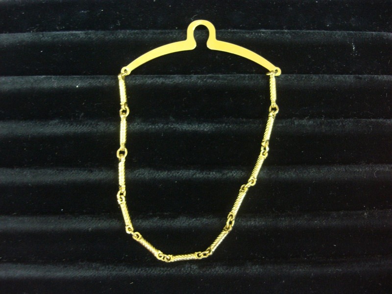 Vintage gold-tone tie chain