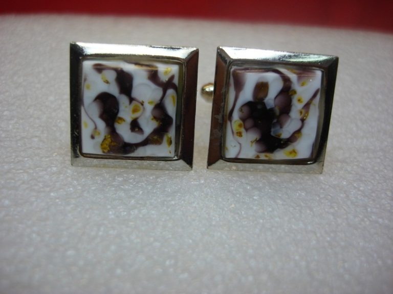 Vintage Art Deco Silver Tone Cufflinks