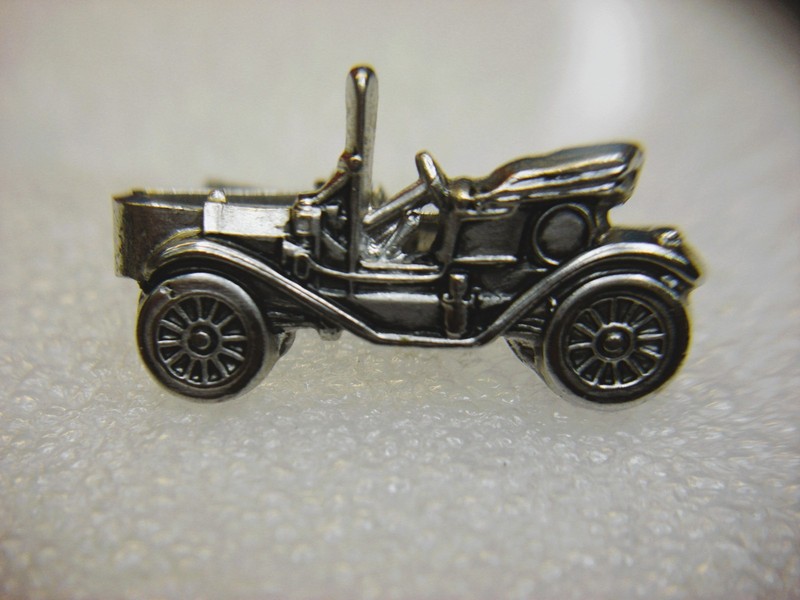 Vintage Anson Ford Model T tie clip, silver tone