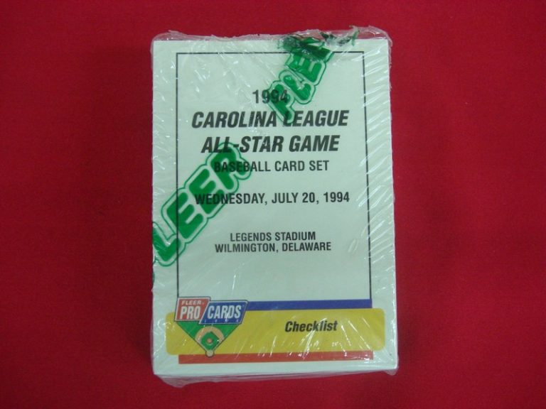 1994 Fleer ProCards Carolina League All-Star Game card set featuring Trot Nixon and Johnny Damon