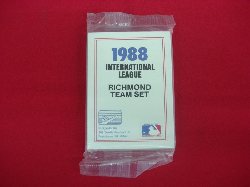 1988 Richmond Braves ProCards MiLB Team Set