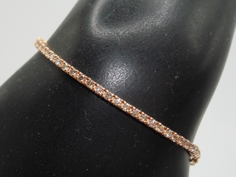 Le Vian 14K rose gold diamond tennis bracelet