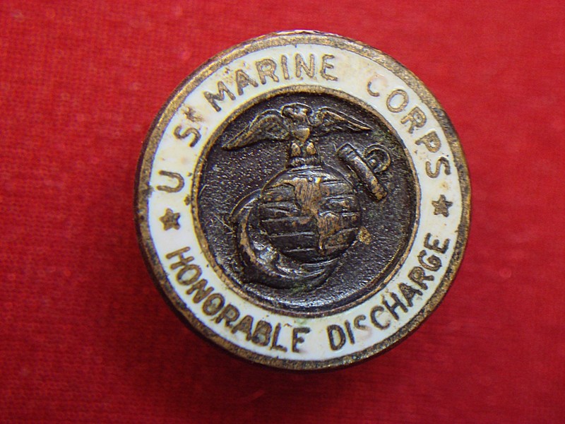 Vintage U.S. Marines Honorable Discharge Pin