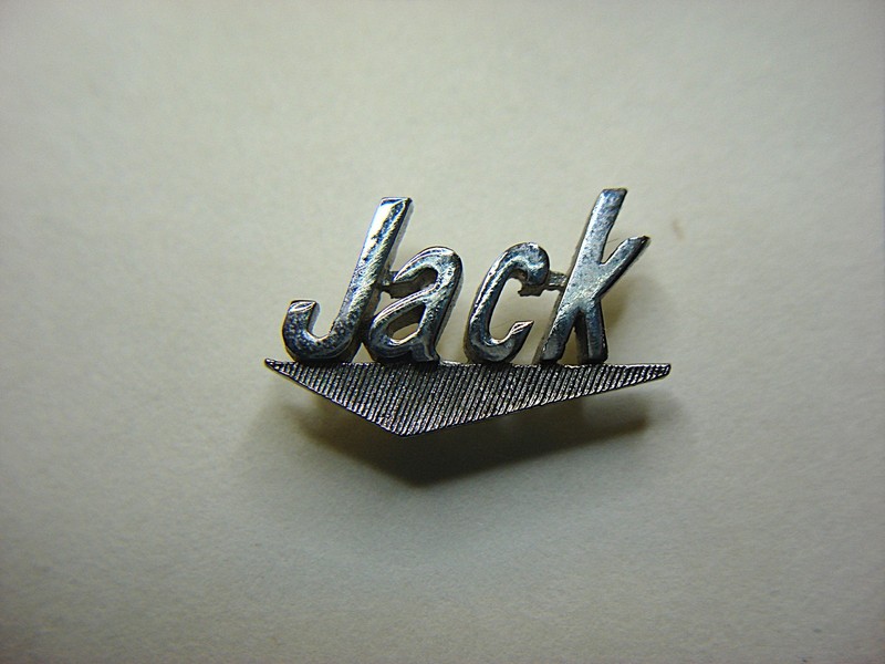 Vintage Swank silver-tone 'Jack' tie tac