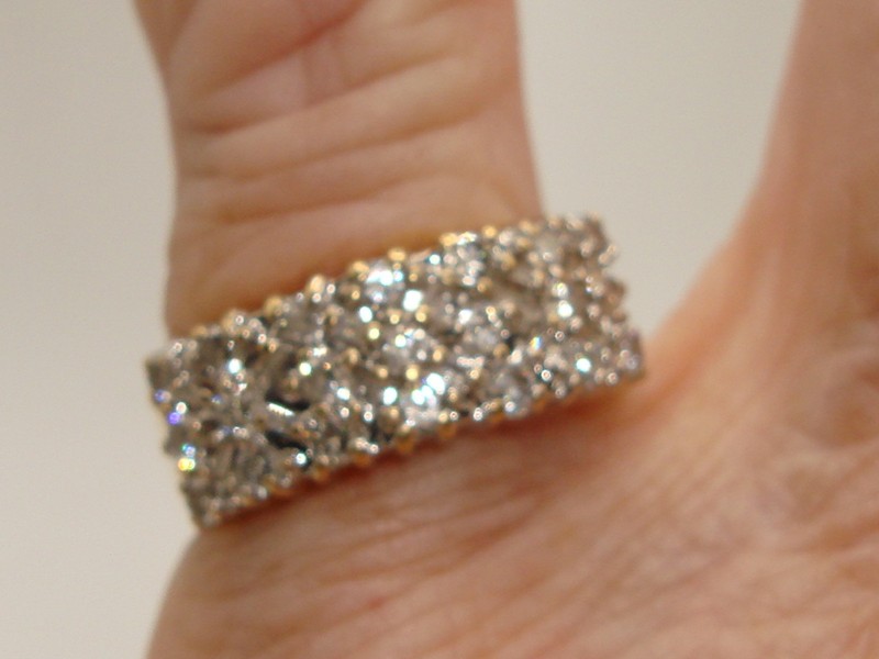 JCR 14K Solid Gold Diamond Ring - 1ctw, Size 6.5