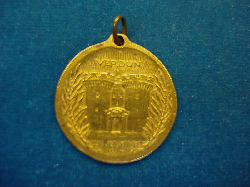 WWI Battle of Verdun Commemorative Bronze Medallion | FRANCE 1916