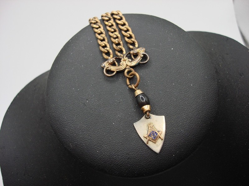Antique Victorian Masonic Trowel Fob