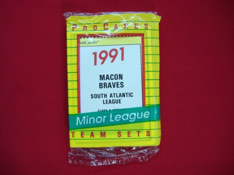 1991 Macon Braves ProCards Team Set factory sealed, includes Chipper Jones