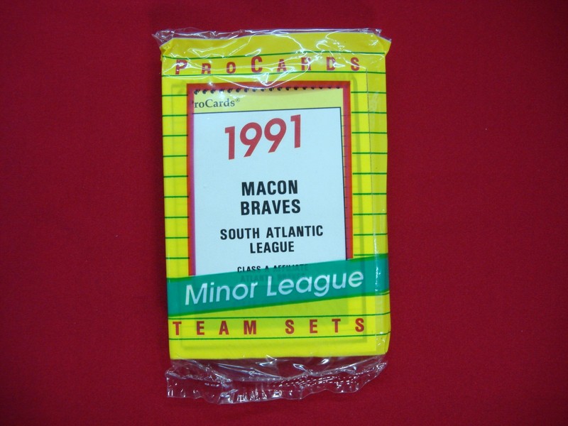 1991 Macon Braves ProCards Team Set factory sealed, includes Chipper Jones
