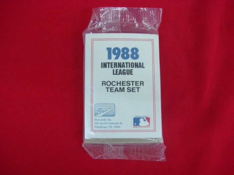 Vintage 1988 ProCards Minor League Baseball Set of the Rochester Red Wings