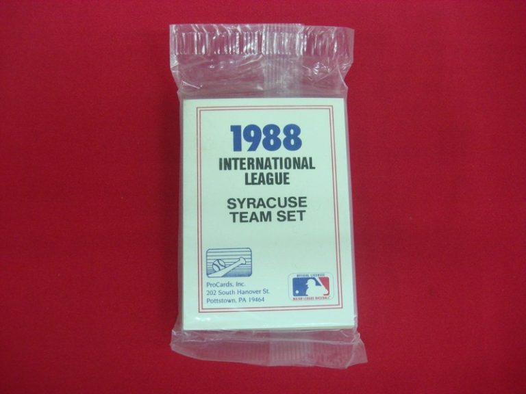 1988 Syracuse Chiefs ProCards MiLB Team Set with Glenallen Hill