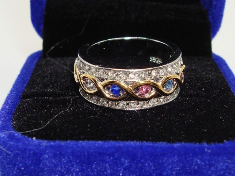 Sterling Silver Family Ring - 'Our Family Is Forever' Engraved, Size 6