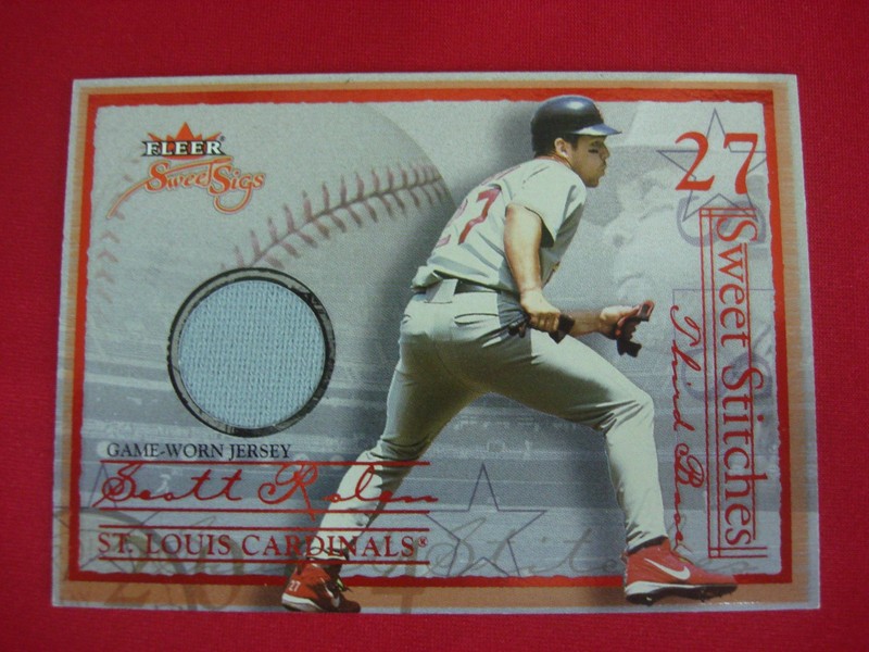 2004 Fleer Sweet Signatures Scott Rolen Relic Card #ST-SR 108/125