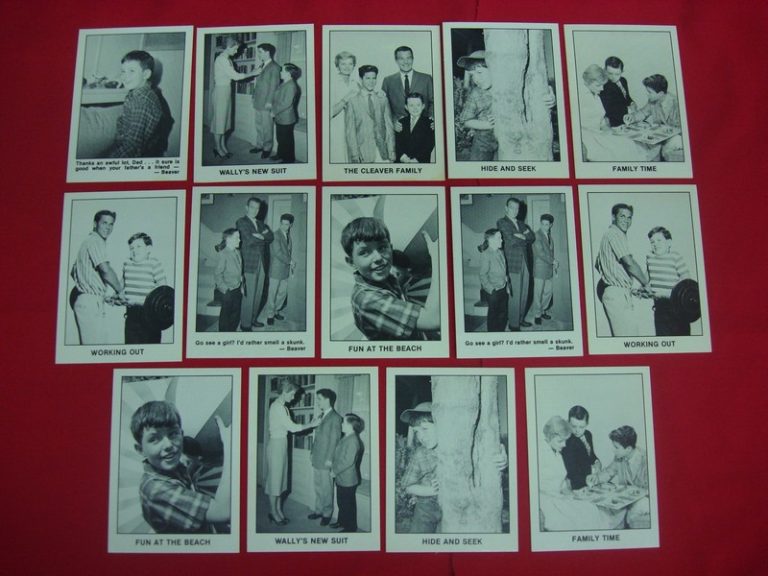 Vintage 1983 Pacific Leave It to Beaver Trading Card Set of 14