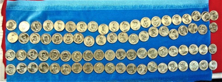 2007-2016 Presidential Dollar Set P&D (79 Coins) - From Original Rolls - Missing 2014 Coolidge