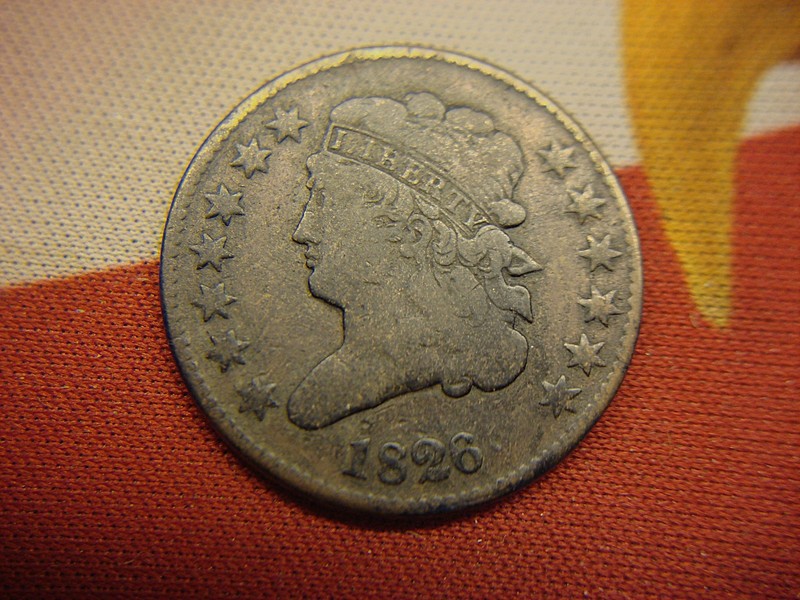 1826 USA Classic Head Half Cent Coin