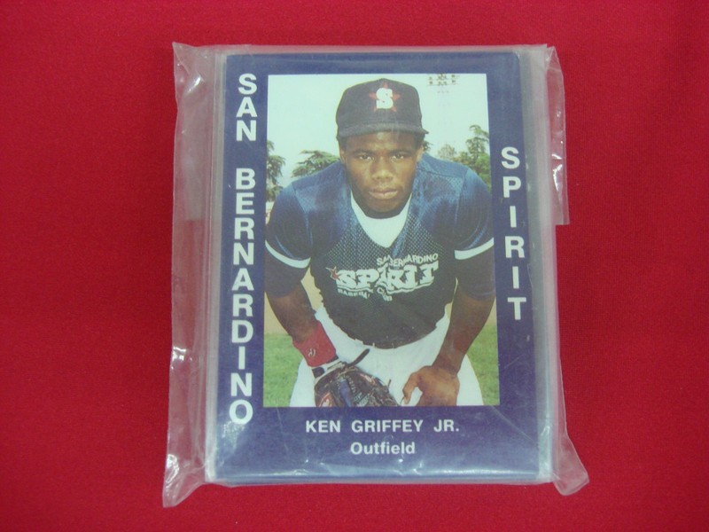 1988 San Bernardino Spirits MiLB Team Set featuring Ken Griffey Jr.