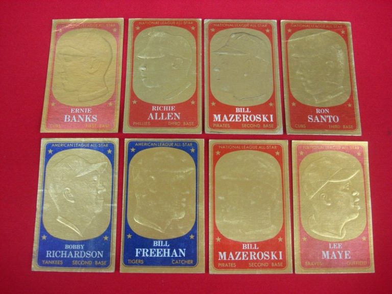 Vintage 1965 Topps Embossed Baseball Cards (8-Card Lot)
