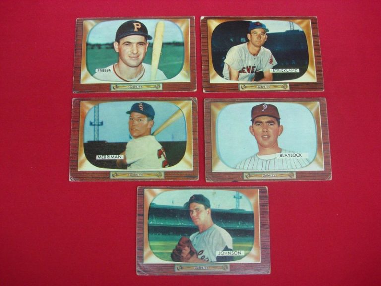Vintage 1955 Bowman Baseball Card Lot