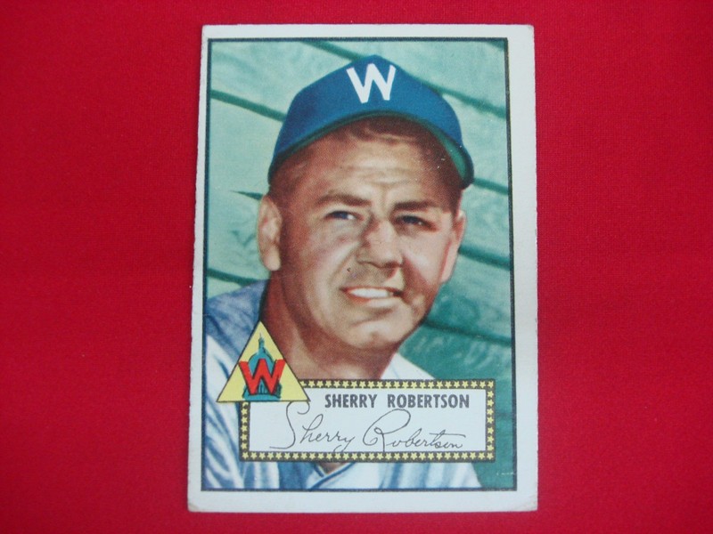 1952 Topps Sherry Robertson #245 Washington Senators Baseball Card
