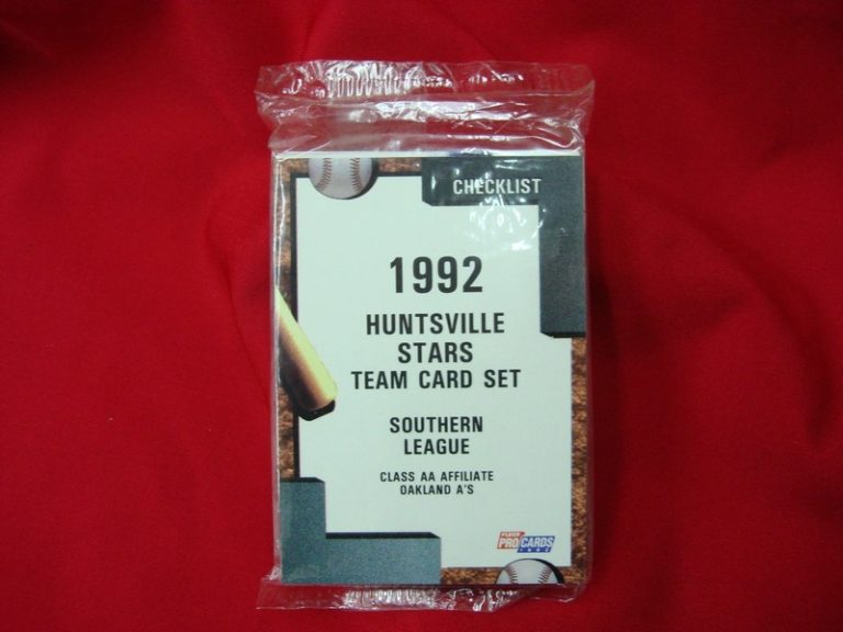 1992 Fleer ProCards Huntsville Stars Team Set