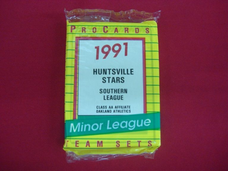 1991 Huntsville Stars ProCards MiLB Team Set featuring Todd Van Poppel