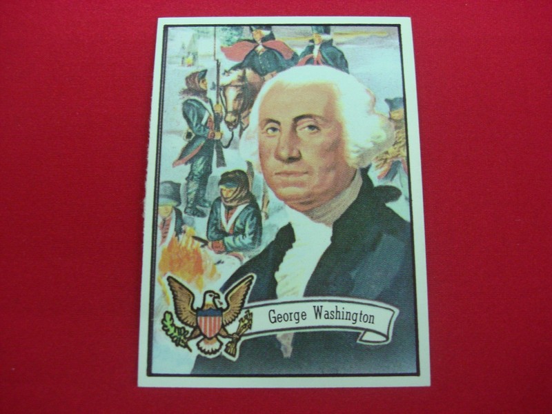 1972 Topps U.S. Presidents George Washington #1 Trading Card