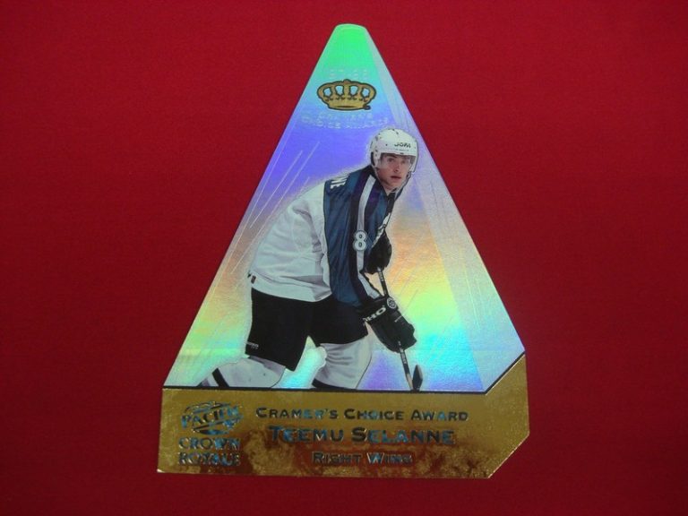 1997-98 Pacific Crown Royale Cramer's Choice Teemu Selanne Jumbo Foil Die-Cut Card #2