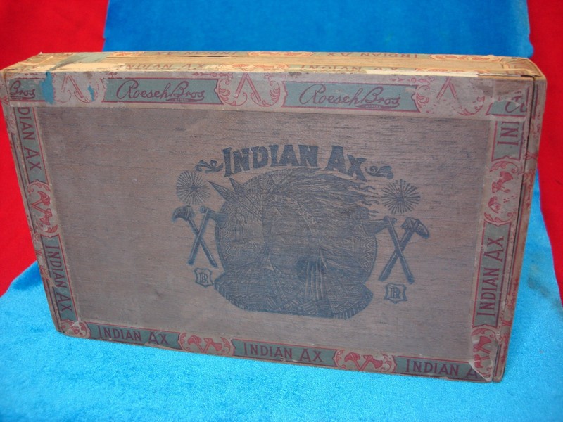 Antique Roesch Bros. Wooden Cigar Box - 1890s Pottstown PA