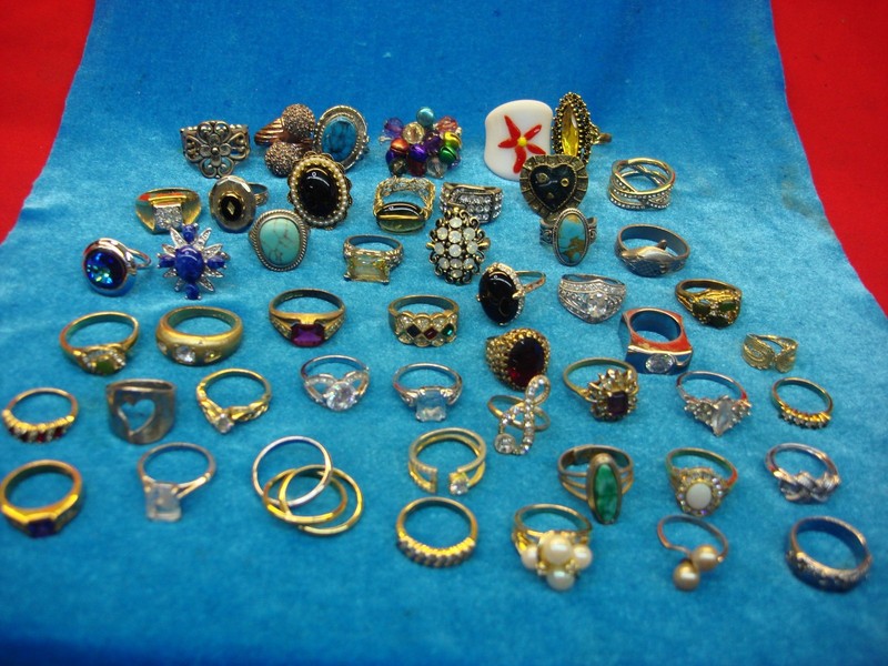 50 Vintage & Modern Estate Rings Lot